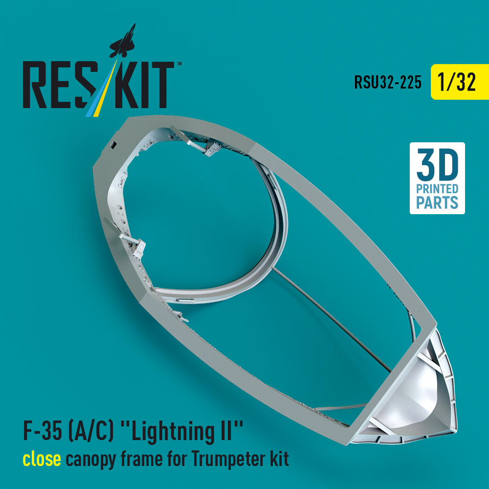 ResKit RSU32-0225 1:32 F-35A/F-35C Lightning II close canopy frame