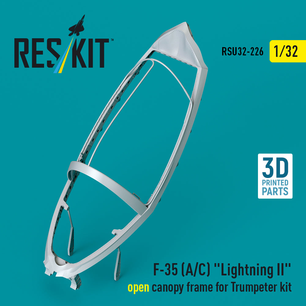 ResKit RSU32-0226 1:32 F-35A/F-35C Lightning II open canopy frame