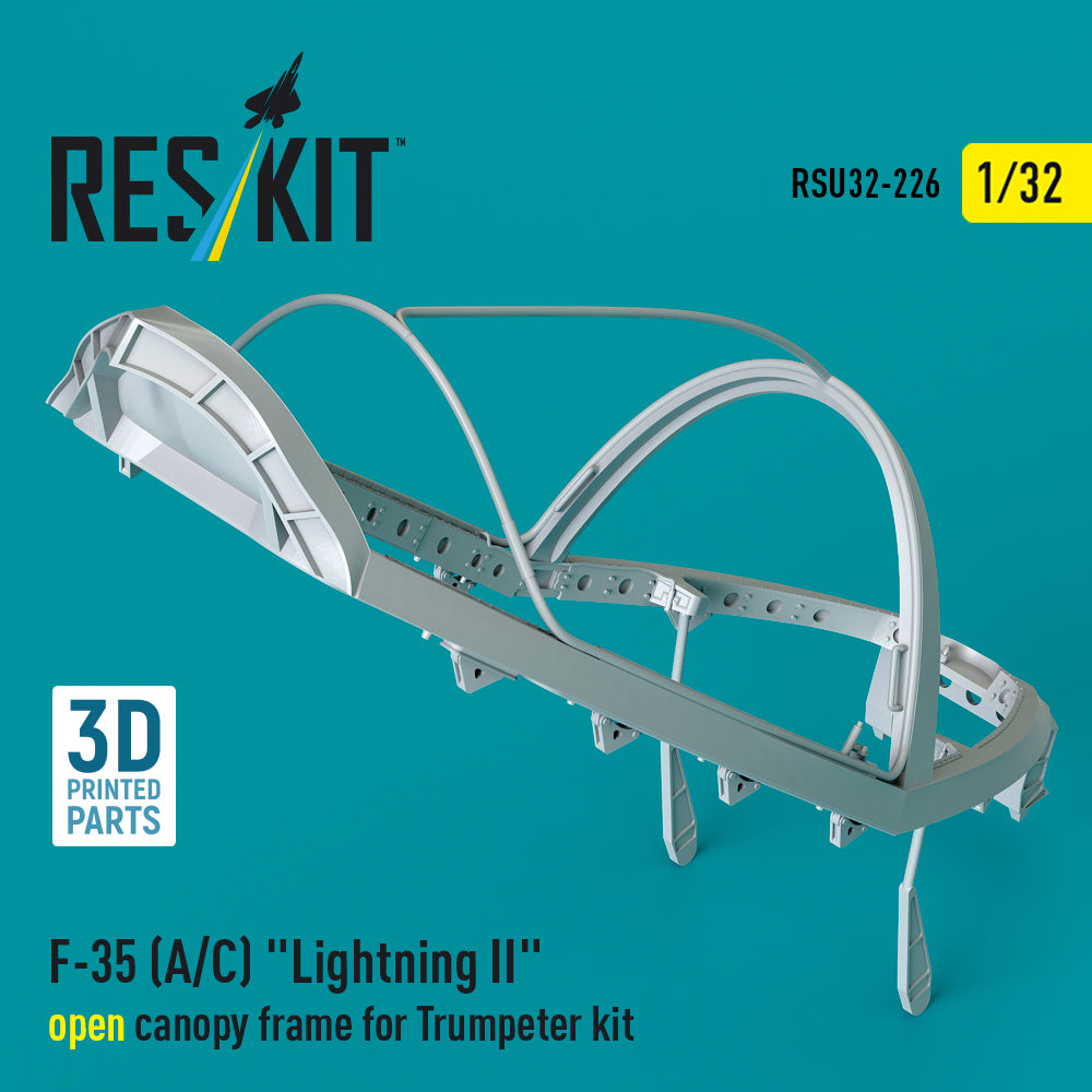 ResKit RSU32-0226 1:32 F-35A/F-35C Lightning II open canopy frame