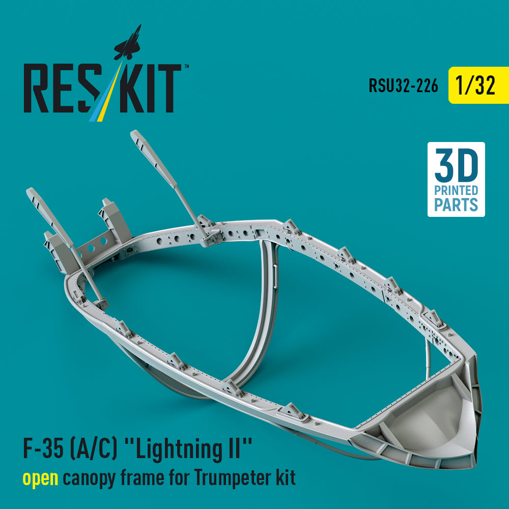 ResKit RSU32-0226 1:32 F-35A/F-35C Lightning II open canopy frame