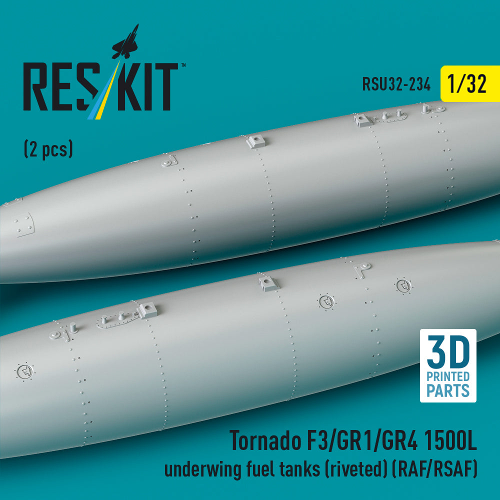 ResKit RSU32-0234 1:32 Panavia Tornado F.3/GR.1/GR.4 1500L underwing fuel tanks