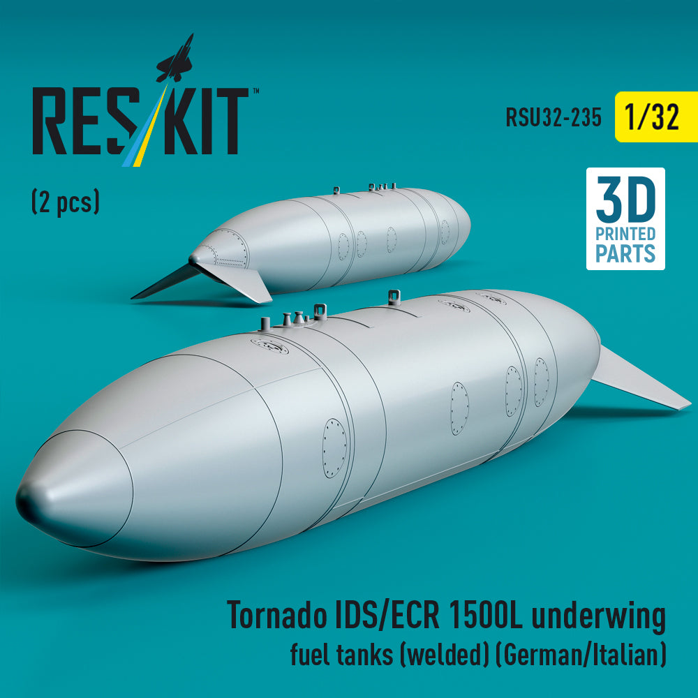 ResKit RSU32-0235 1:32 Panavia Tornado IDS/ECR 1500L underwing fuel tanks