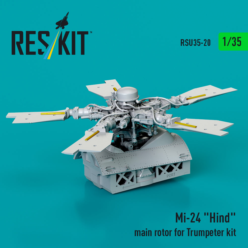ResKit RSU35-0020 1:35 Mil Mi-24 Hind main rotor