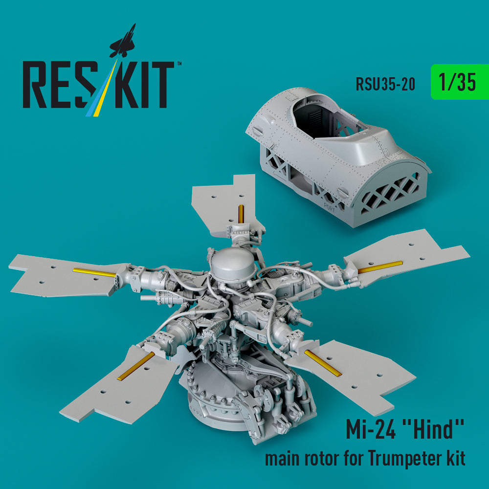 ResKit RSU35-0020 1:35 Mil Mi-24 Hind main rotor