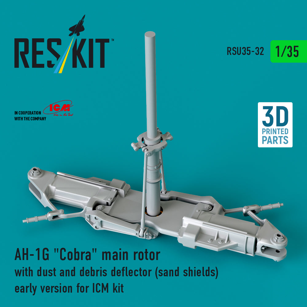 ResKit RSU35-0032 1:35 Bell AH-1G Cobra main rotor with dust & debris deflector