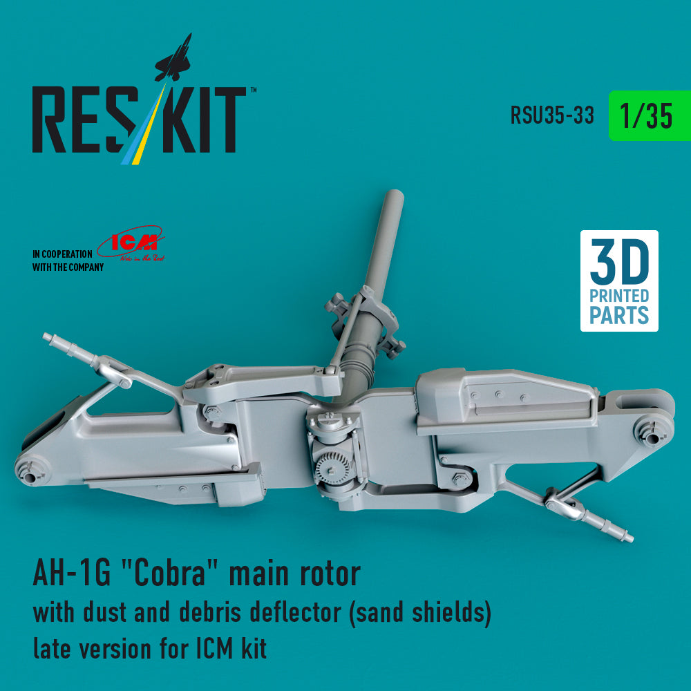 ResKit RSU35-0033 1:35 Bell AH-1G Cobra main rotor with dust & debris deflector