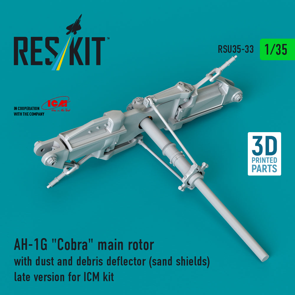 ResKit RSU35-0033 1:35 Bell AH-1G Cobra main rotor with dust & debris deflector