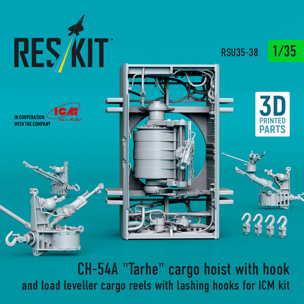 ResKit RSU35-0038 1:35 Sikorsky CH-54A Tarhe Cargo Hoist & Hooks