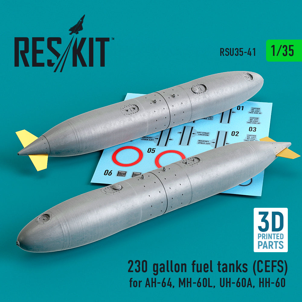 ResKit RSU35-0041 1:35 230 gallon fuel tanks