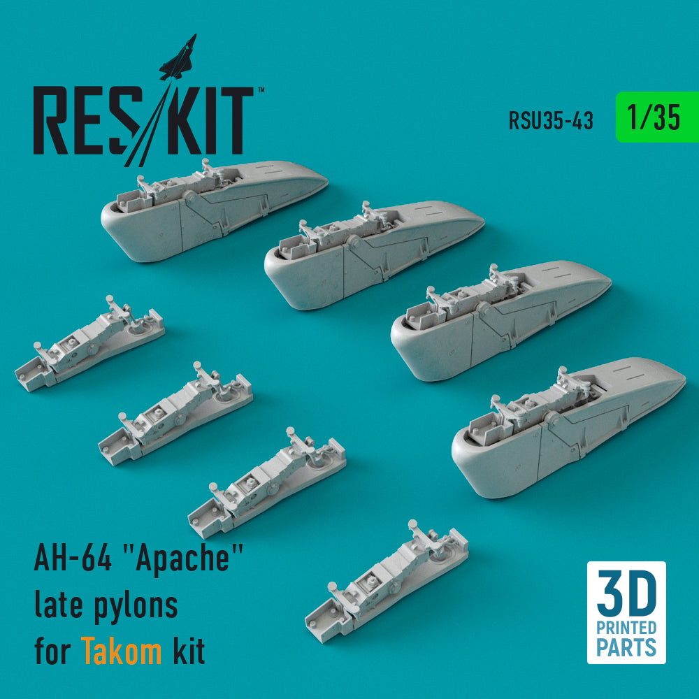 ResKit RSU35-0043 1:35 Bell/Boeing AH-64 Apache late pylons