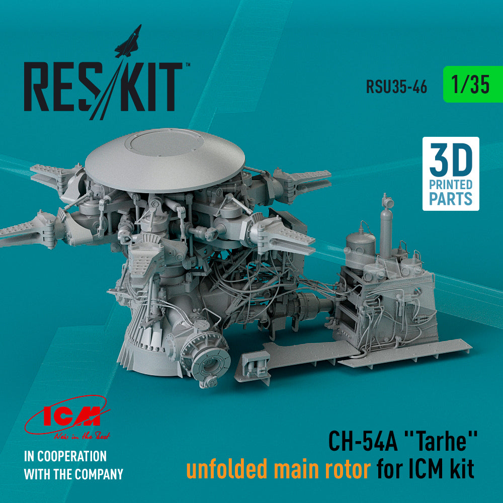 ResKit RSU35-0046 1:35 Sikorsky CH-54A Tarhe un-folded main rotor