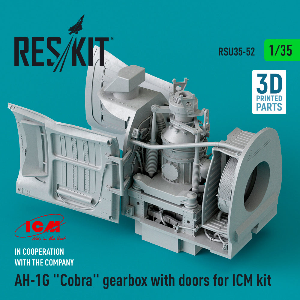 ResKit RSU35-0052 1:35 Bell AH-1G Cobra gearbox with doors