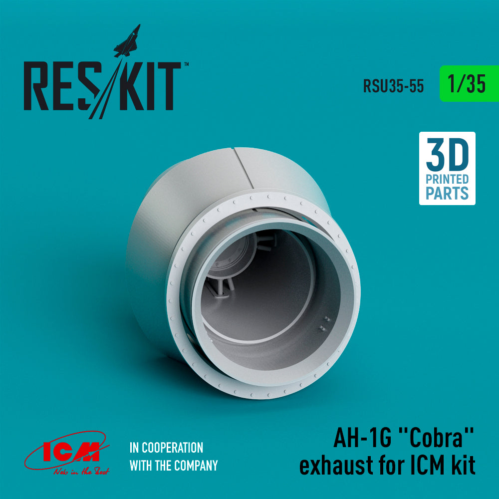 ResKit RSU35-0055 1:35 Bell AH-1G Cobra exhaust