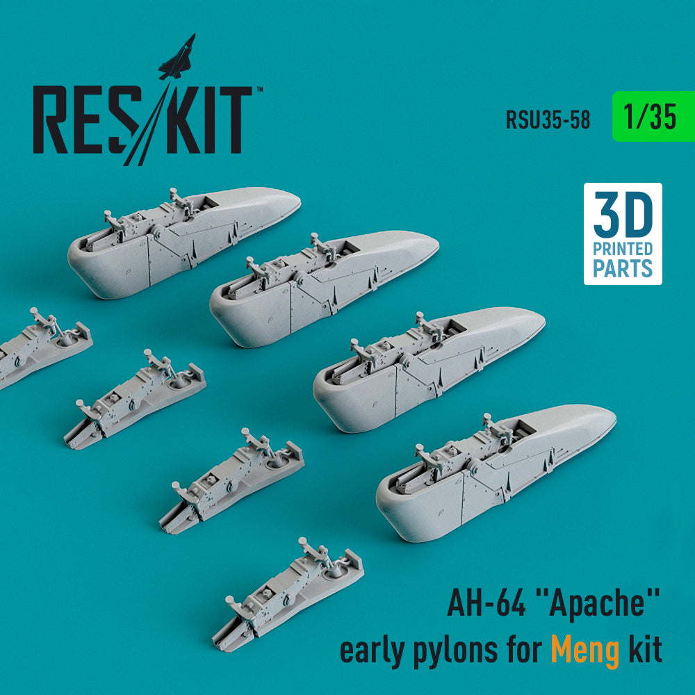 ResKit RSU35-0058 1:35 Bell/Boeing AH-64 Apache early pylons