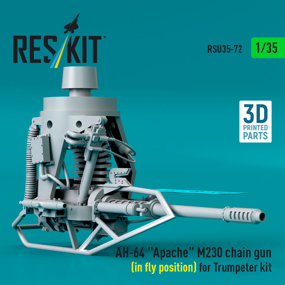 ResKit RSU35-0072 1:35 Bell/Boeing AH-64 Apache M230 chain gun