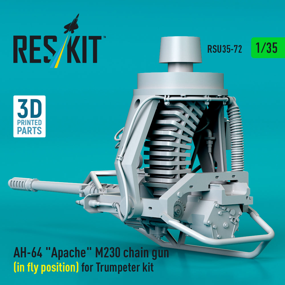 ResKit RSU35-0072 1:35 Bell/Boeing AH-64 Apache M230 chain gun
