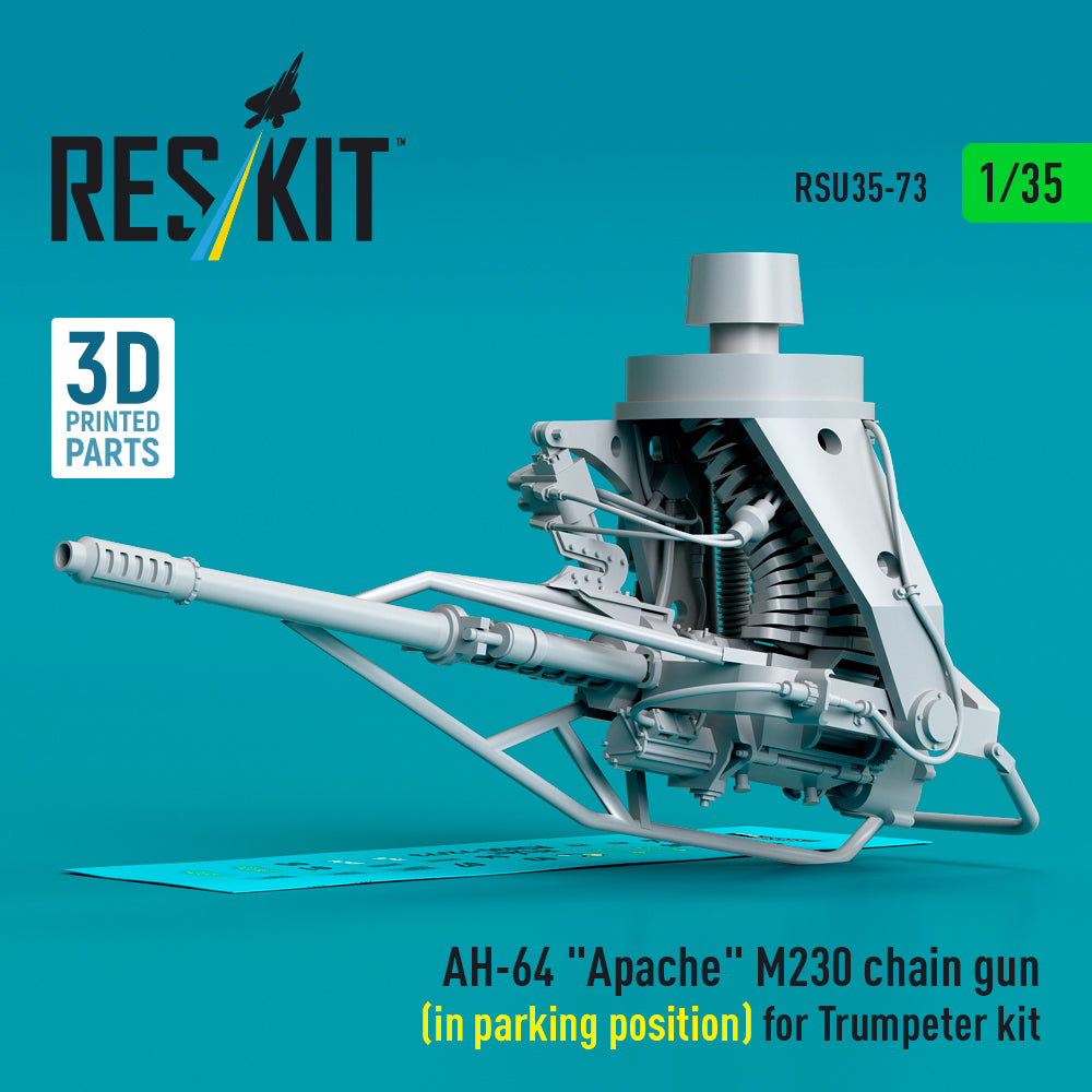 ResKit RSU35-0073 1:35 Bell/Boeing AH-64 Apache M230 chain gun