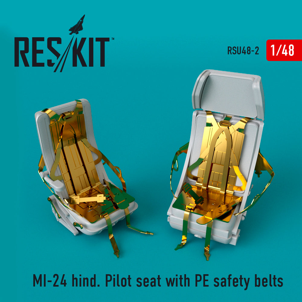 ResKit RSU48-0002 1:48 Mil Mi-24V/VP Pilot Seats