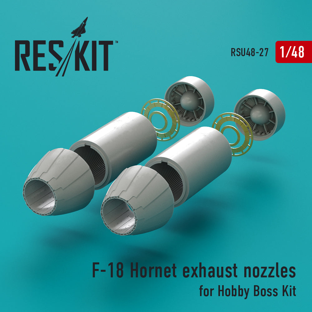 ResKit RSU48-0027 1:48 McDonnell-Douglas F-18 Hornet exhaust nozzles