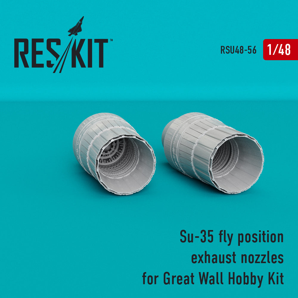 ResKit RSU48-0056 1:48 Sukhoi Su-35 fly position exhaust nozzles