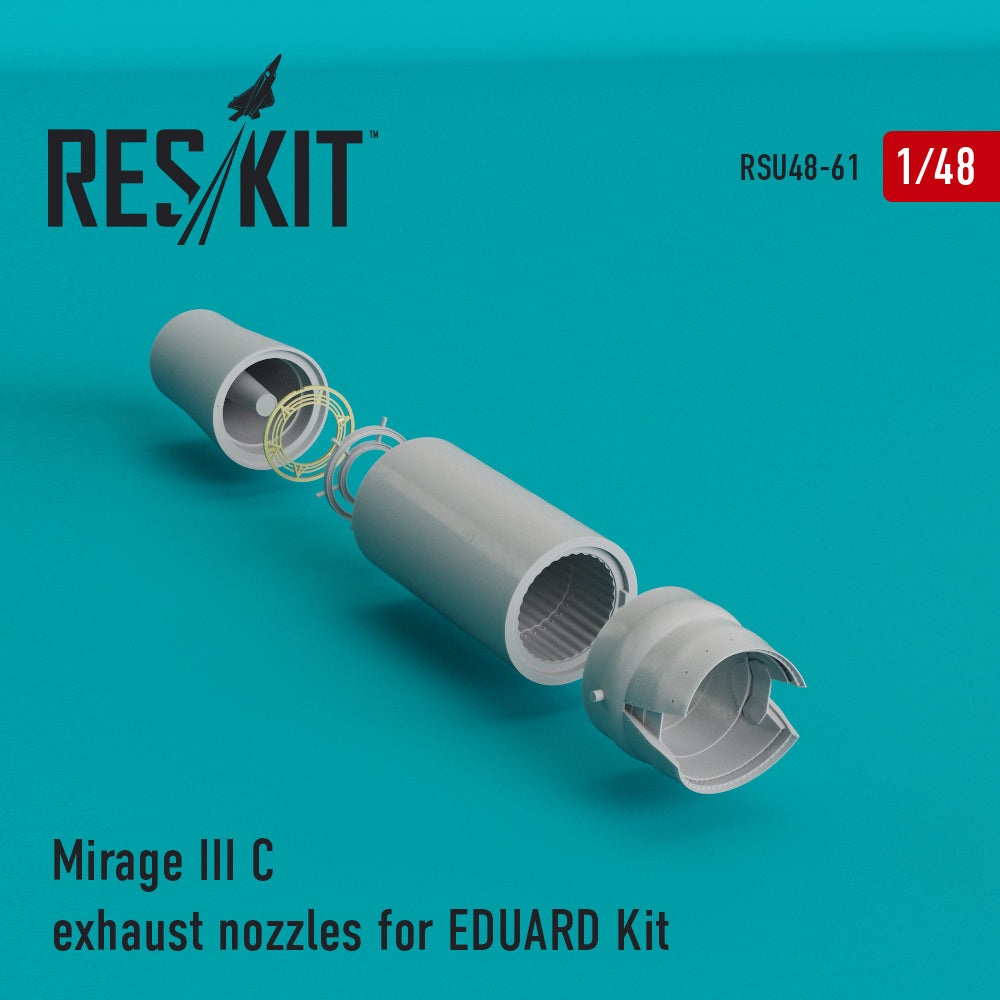 ResKit RSU48-0061 1:48 Dassault_Mirage IIIC exhaust nozzles