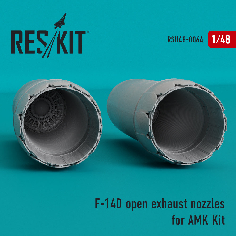 ResKit RSU48-0064 1:48 Grumman F-14D Tomcat open exhaust nozzles