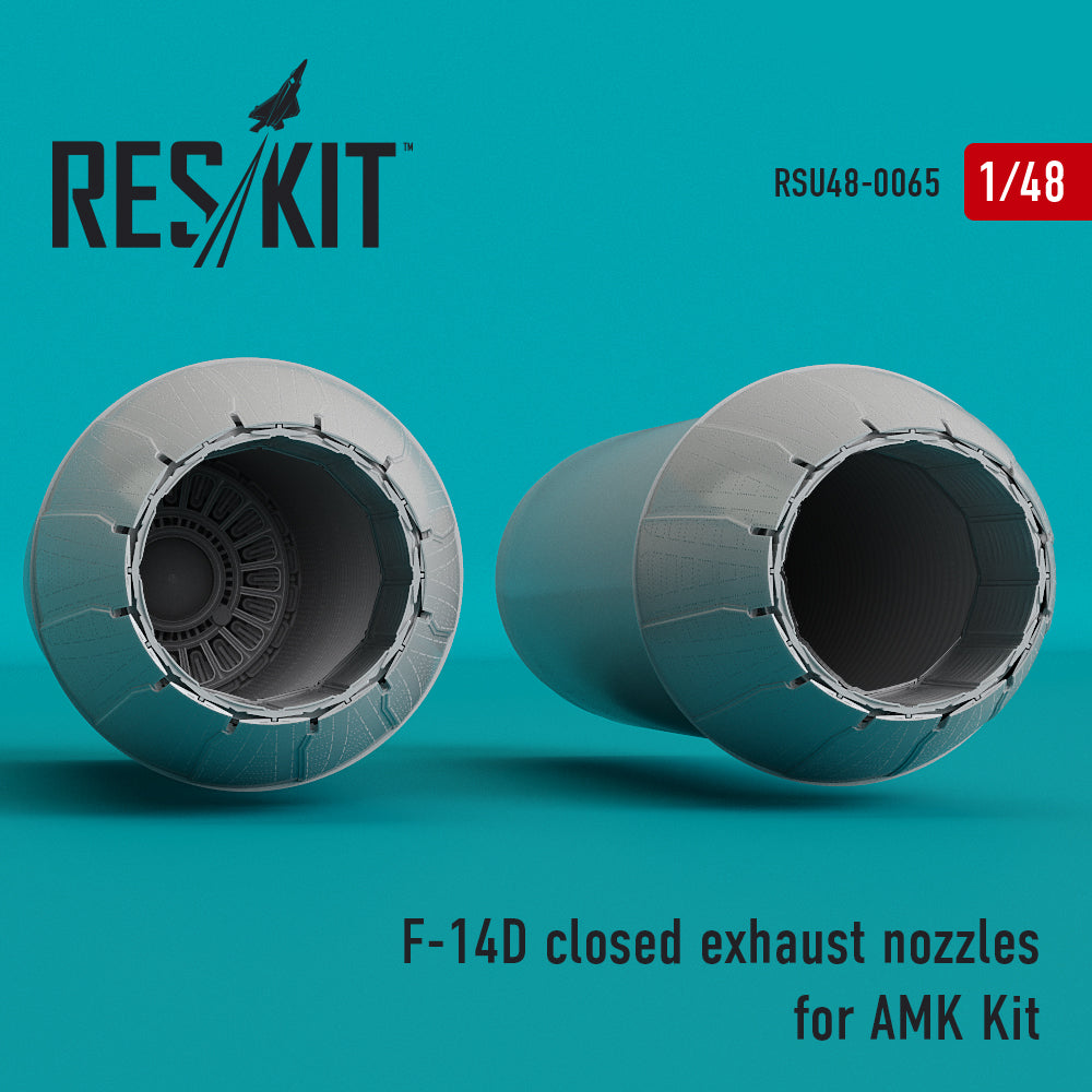 ResKit RSU48-0065 1:48 Grumman F-14D Tomcat closed exhaust nozzles