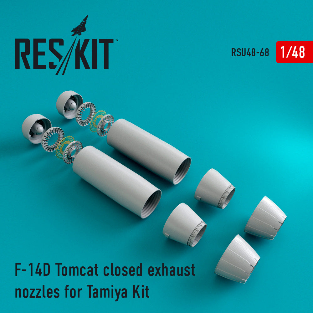 ResKit RSU48-0068 1:48 Grumman F-14D Tomcat closed exhaust nozzles