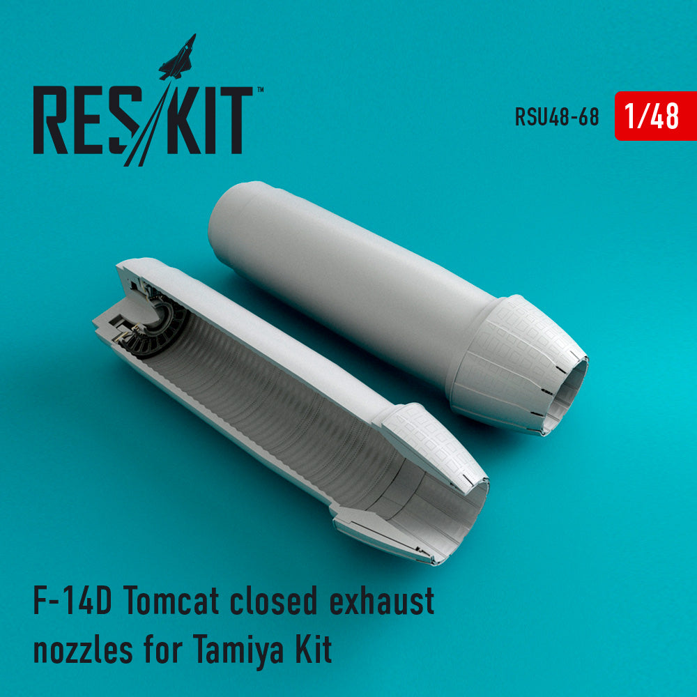 ResKit RSU48-0068 1:48 Grumman F-14D Tomcat closed exhaust nozzles