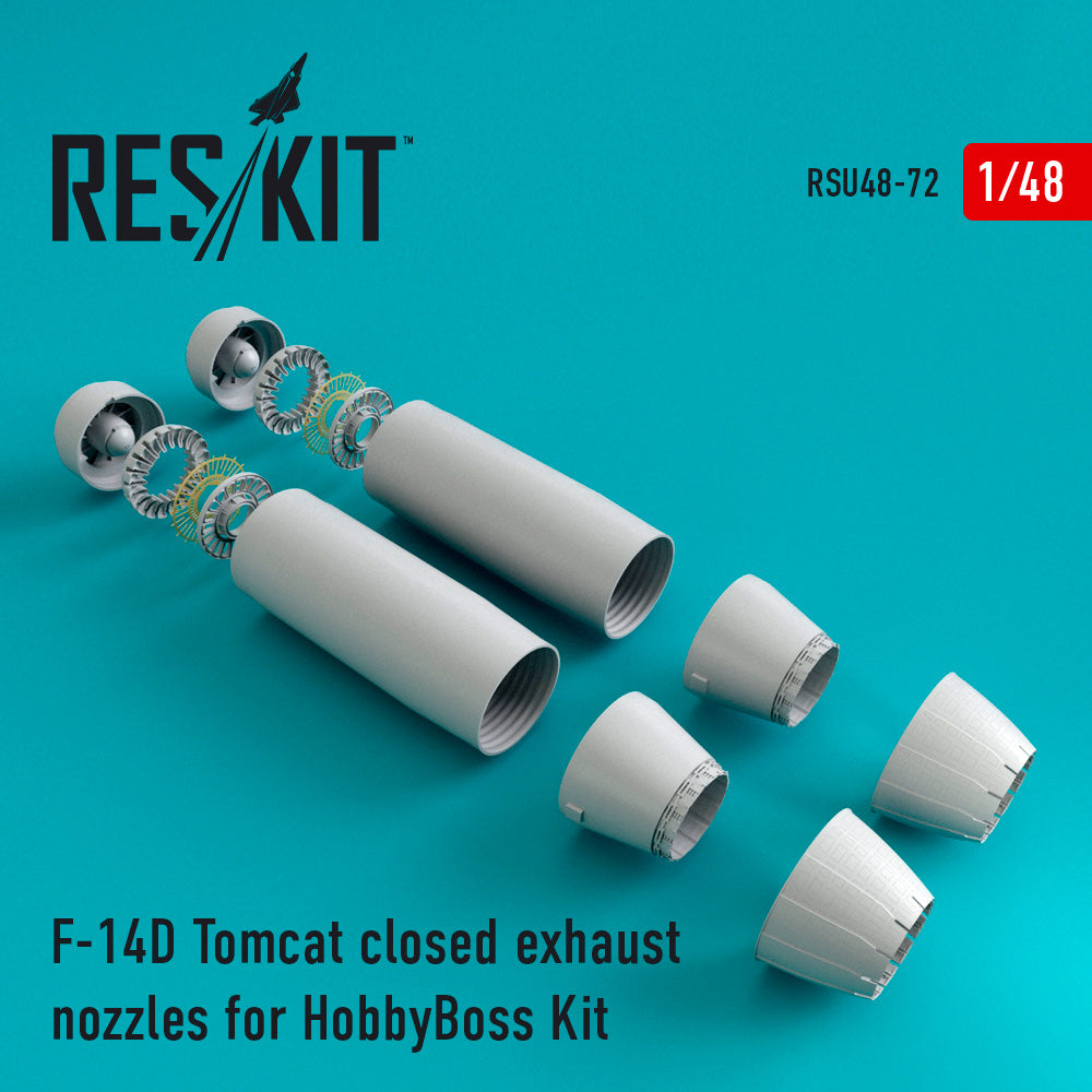 ResKit RSU48-0072 1:48 Grumman F-14D Tomcat closed exhaust nozzles
