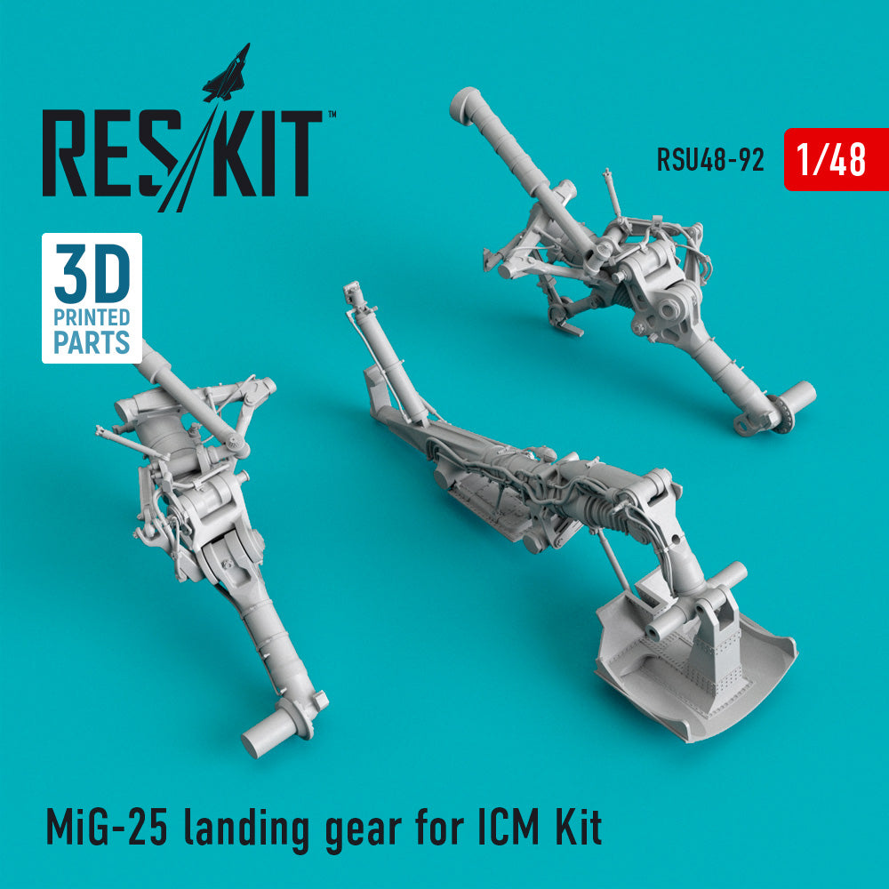 ResKit RSU48-0092 1:48 Mikoyan MiG-25 landing gear