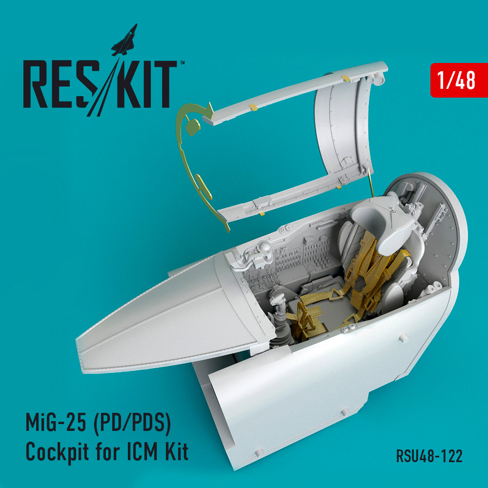 ResKit RSU48-0122 1:48 Mikoyan MiG-25PD/MiG-25PDS) Cockpit