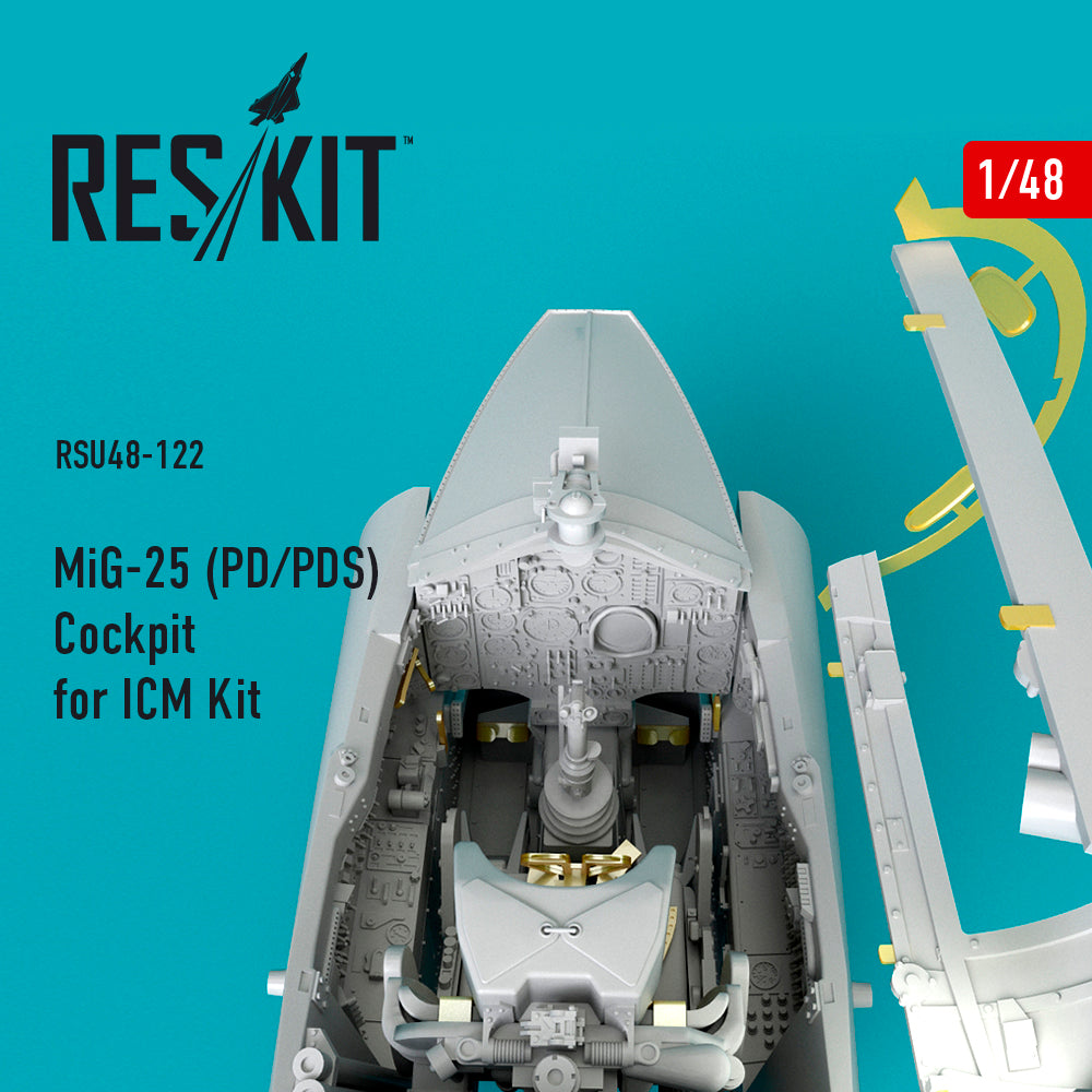 ResKit RSU48-0122 1:48 Mikoyan MiG-25PD/MiG-25PDS) Cockpit