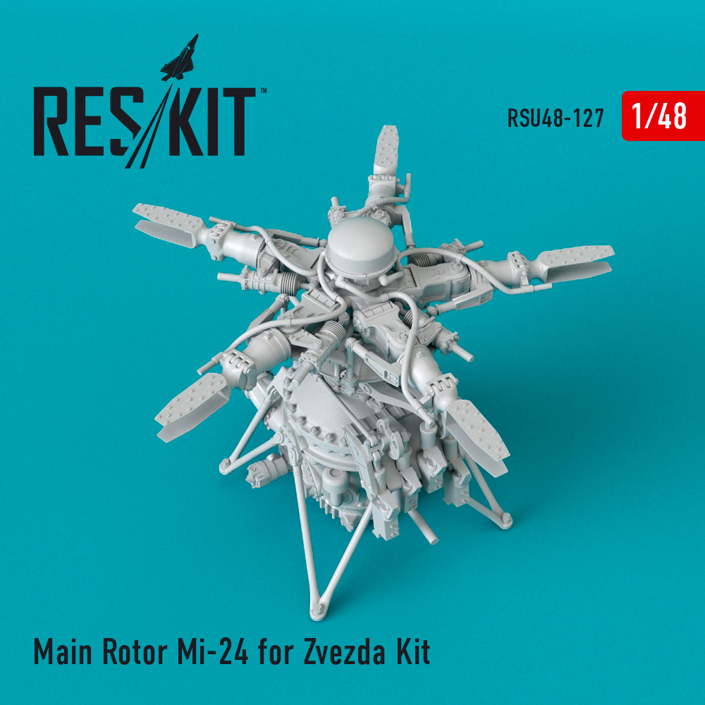 ResKit RSU48-0127 1:48 Main Rotor for the Mil Mi-24V/VP