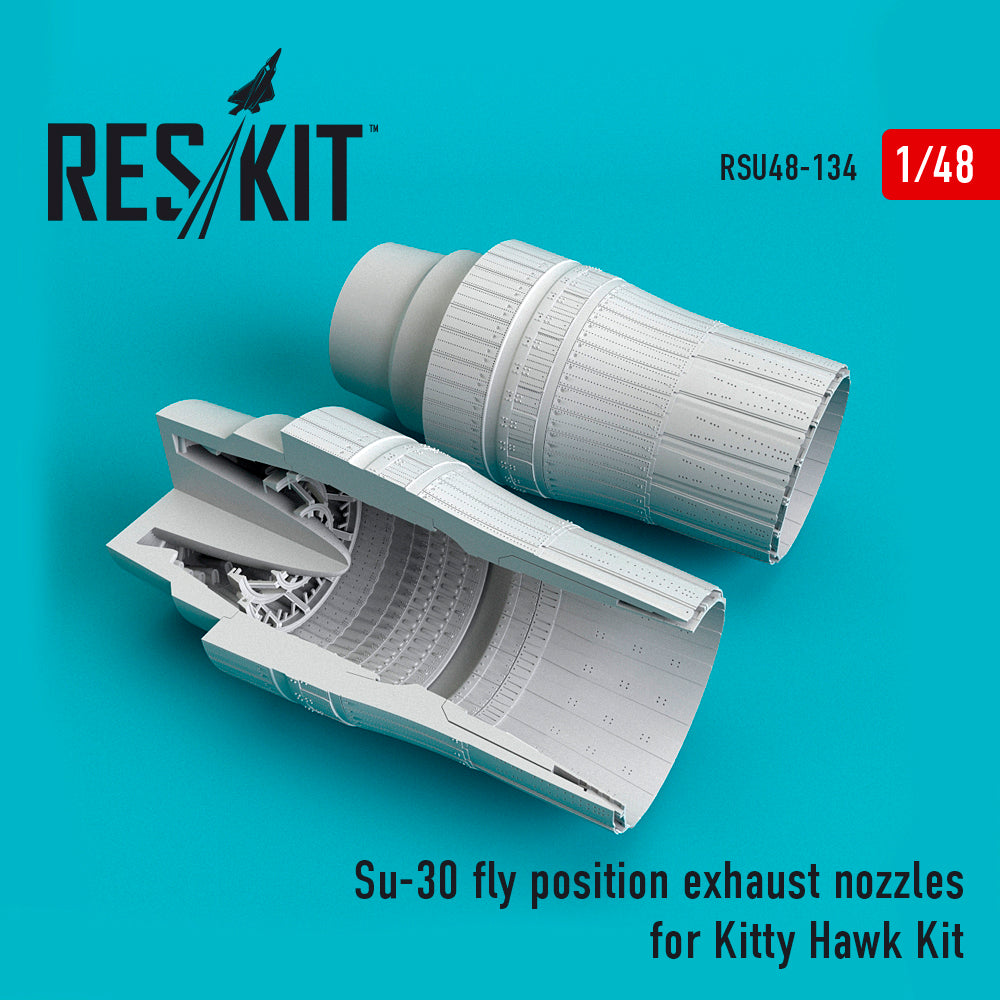ResKit RSU48-0134 1:48 Sukhoi Su-30 fly position exhaust nozzles