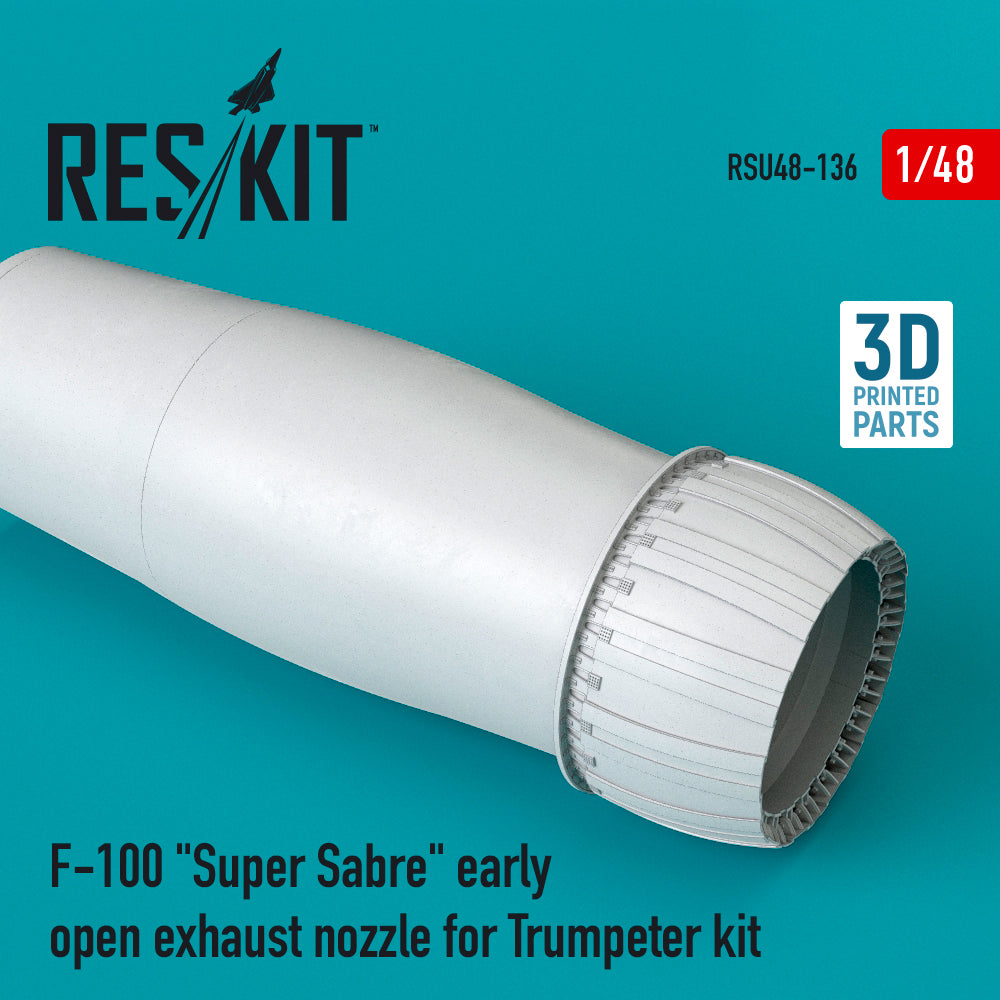 ResKit RSU48-0136 1:48 F-100 Super Sabre Early Open Nozzle