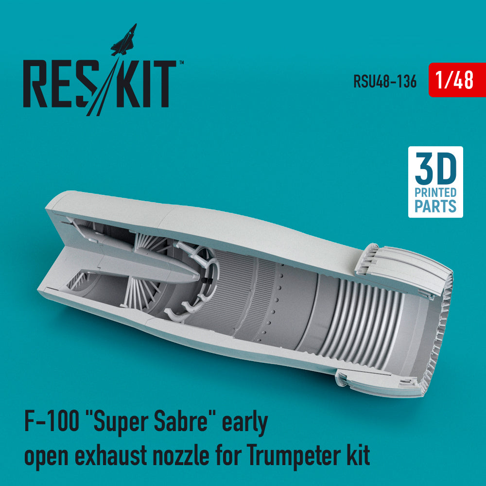 ResKit RSU48-0136 1:48 F-100 Super Sabre Early Open Nozzle