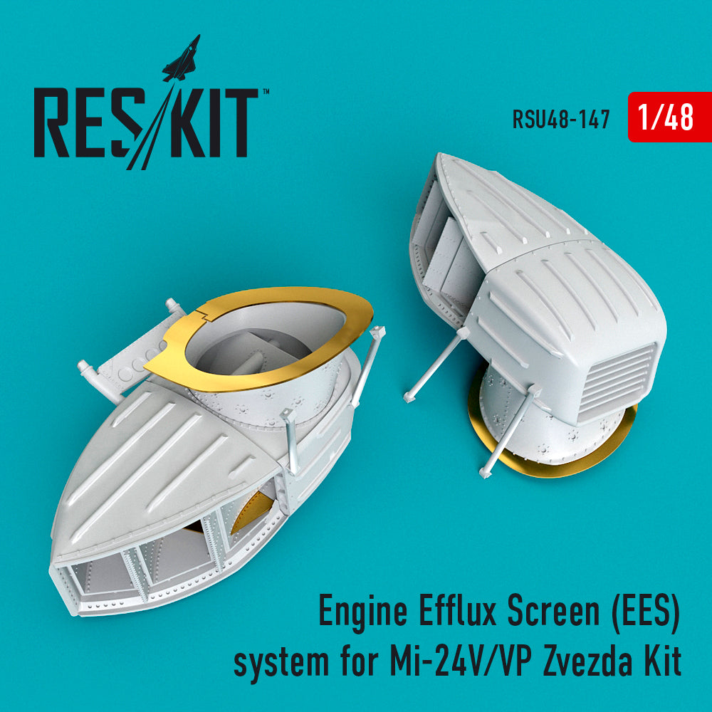 ResKit RSU48-0147 1:48 Mil Mi-24V/VP Engine Efflux Screen