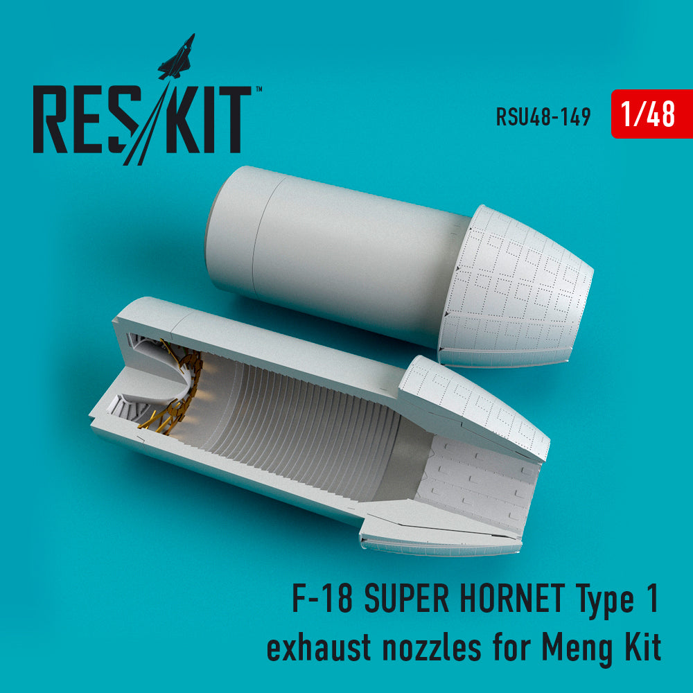 ResKit RSU48-0149 1:48 F/A-18E Super Hornet Type 1 Nozzles