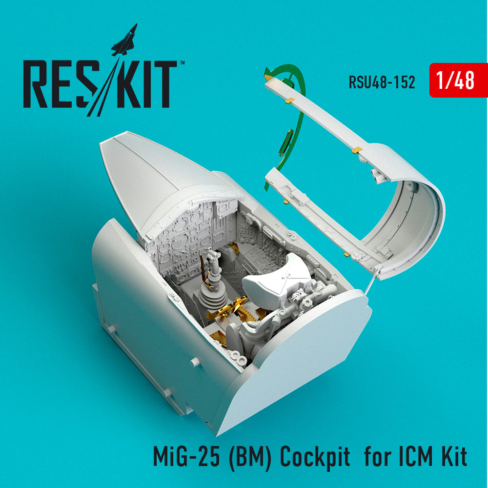 ResKit RSU48-0152 1:48 Mikoyan MiG-25BM Cockpit