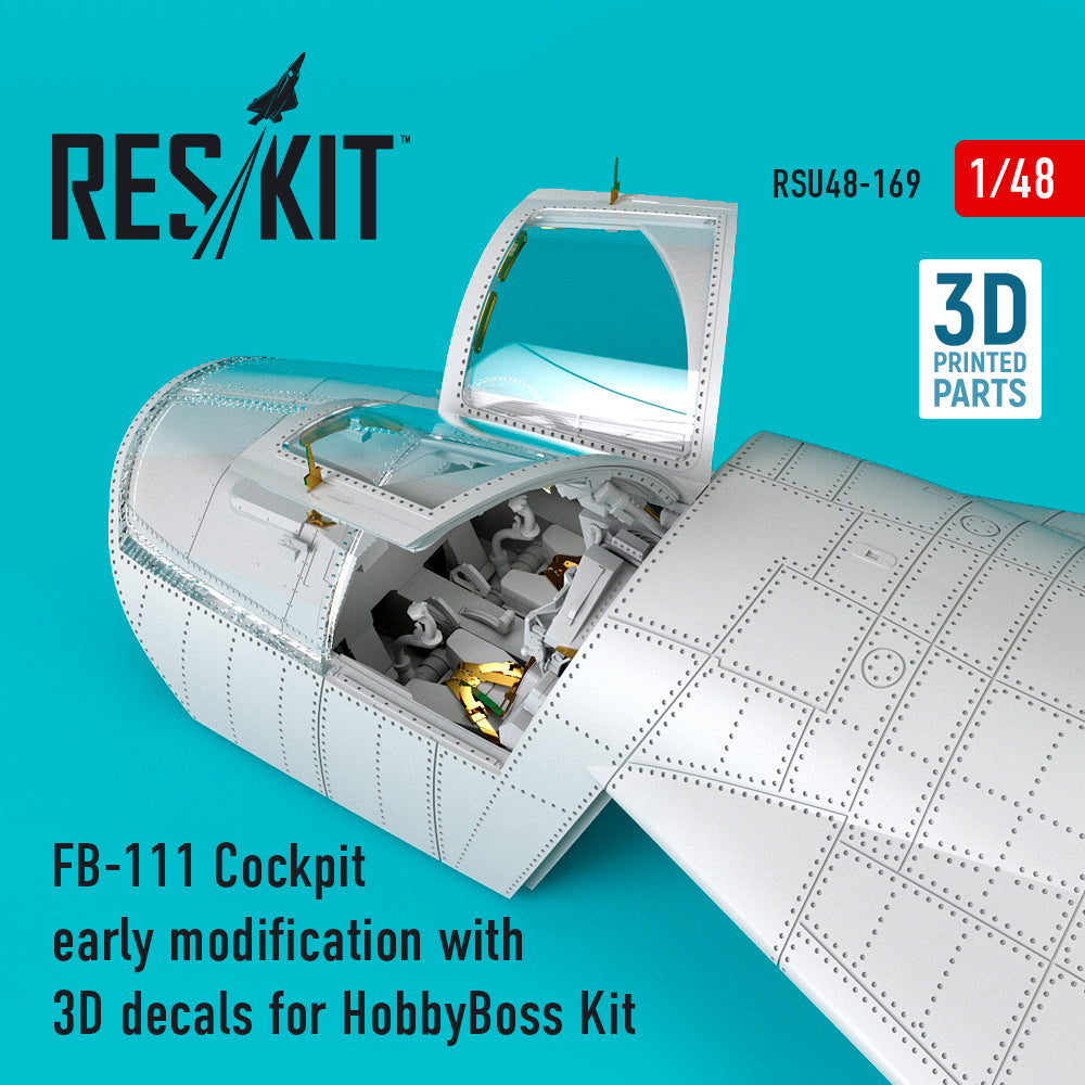 ResKit RSU48-0169 1:48 General-Dynamics FB-111 Cockpit early modification with