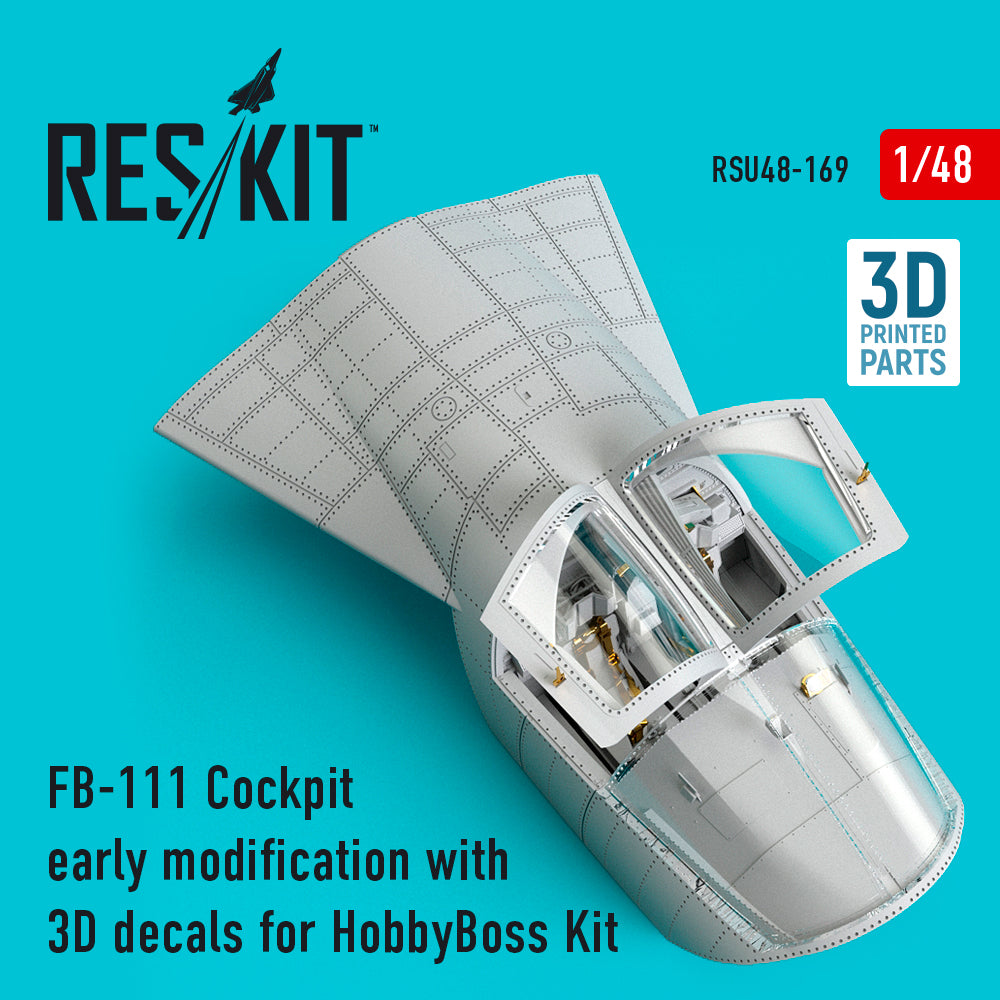 ResKit RSU48-0169 1:48 General-Dynamics FB-111 Cockpit early modification with