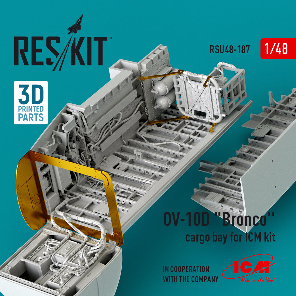 ResKit RSU48-0187 1:48 North-American/Rockwell OV-10D Bronco cargo bay