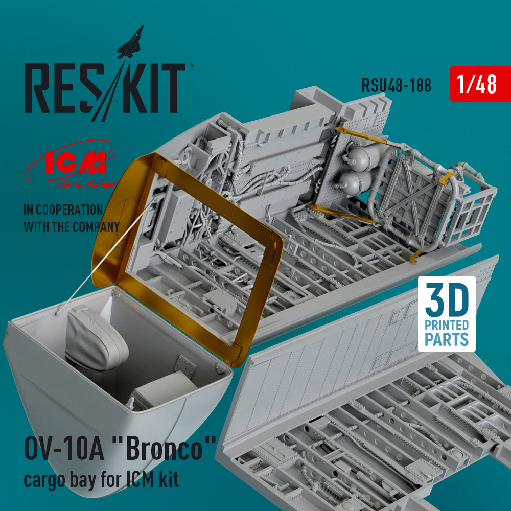 ResKit RSU48-0188 1:48 North-American/Rockwell OV-10A Bronco cargo bay