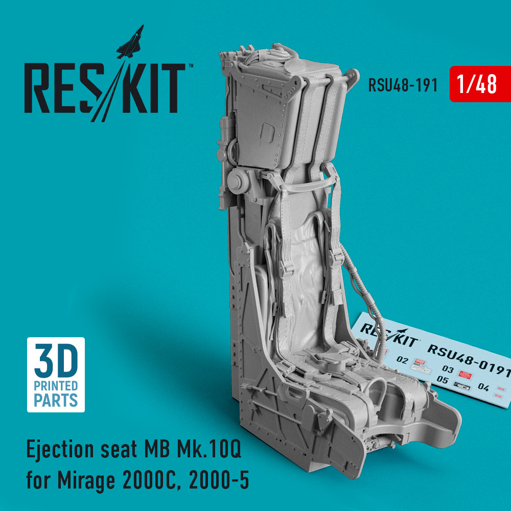 ResKit RSU48-0191 1:48 Ejection seat MB Mk.10Q for Dassault_Mirage 2000C/2000-5