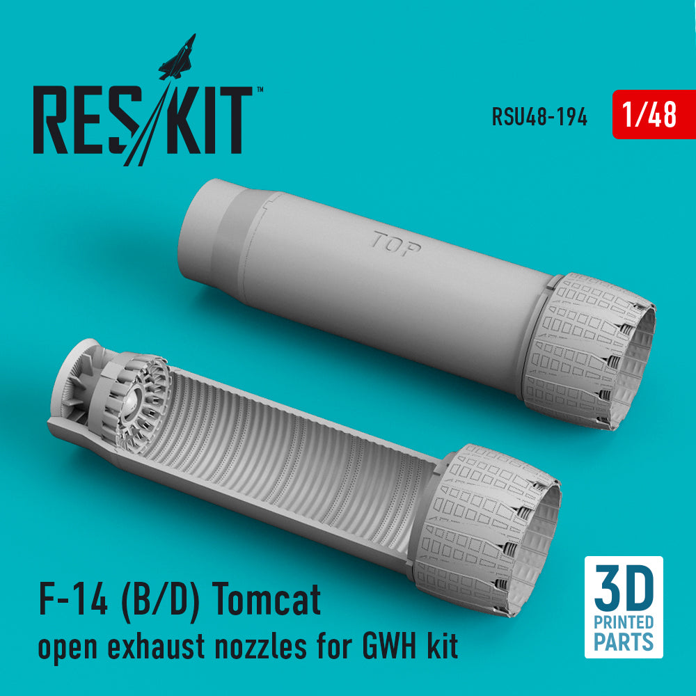 ResKit RSU48-0194 1:48 Grumman F-14B/F-14D Tomcat open exhaust nozzles