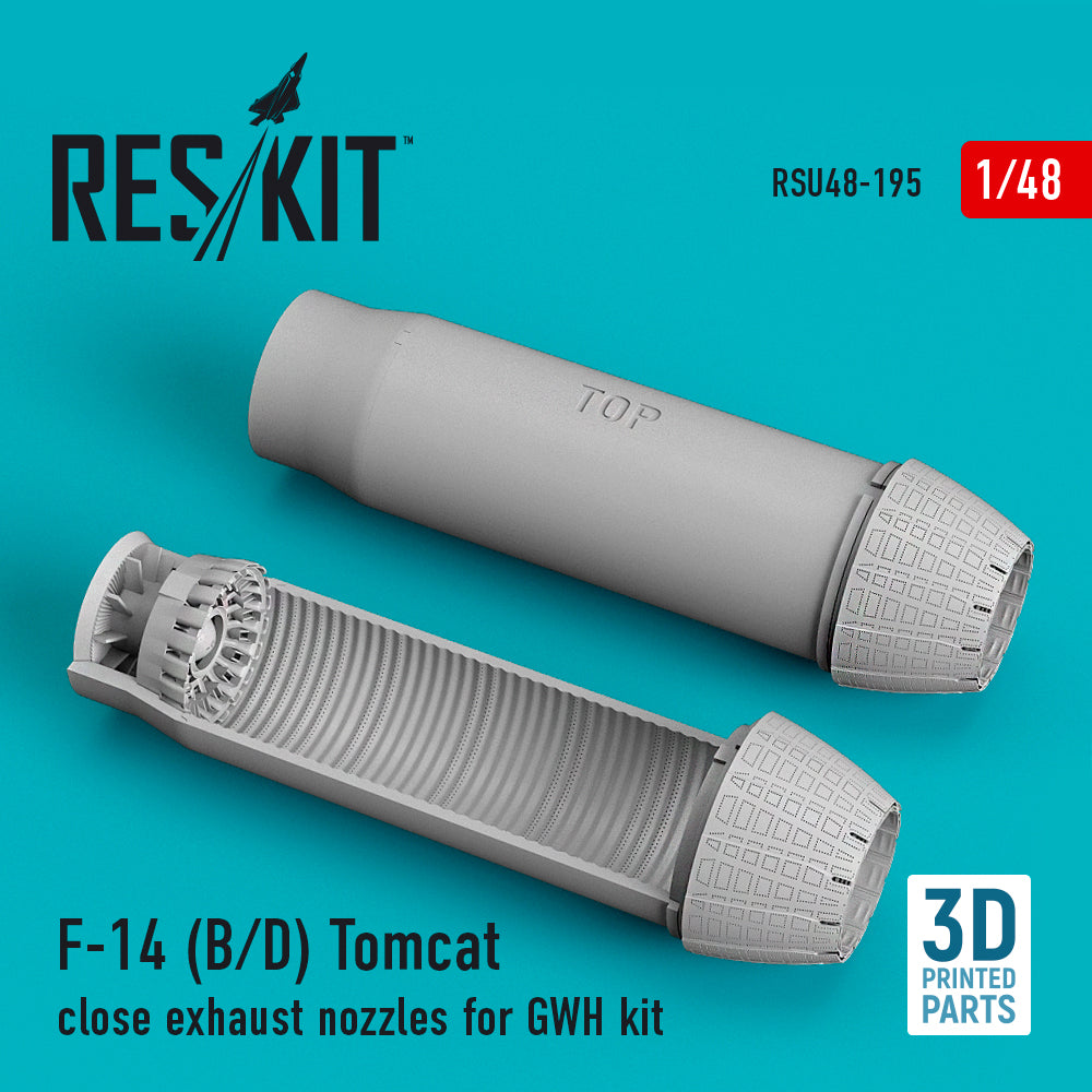 ResKit RSU48-0195 1:48 Grumman F-14B/F-14D) Tomcat close exhaust nozzles