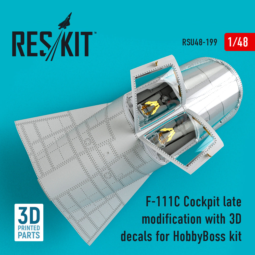 ResKit RSU48-0199 1:48 General-Dynamics F-111C Cockpit late modification with
