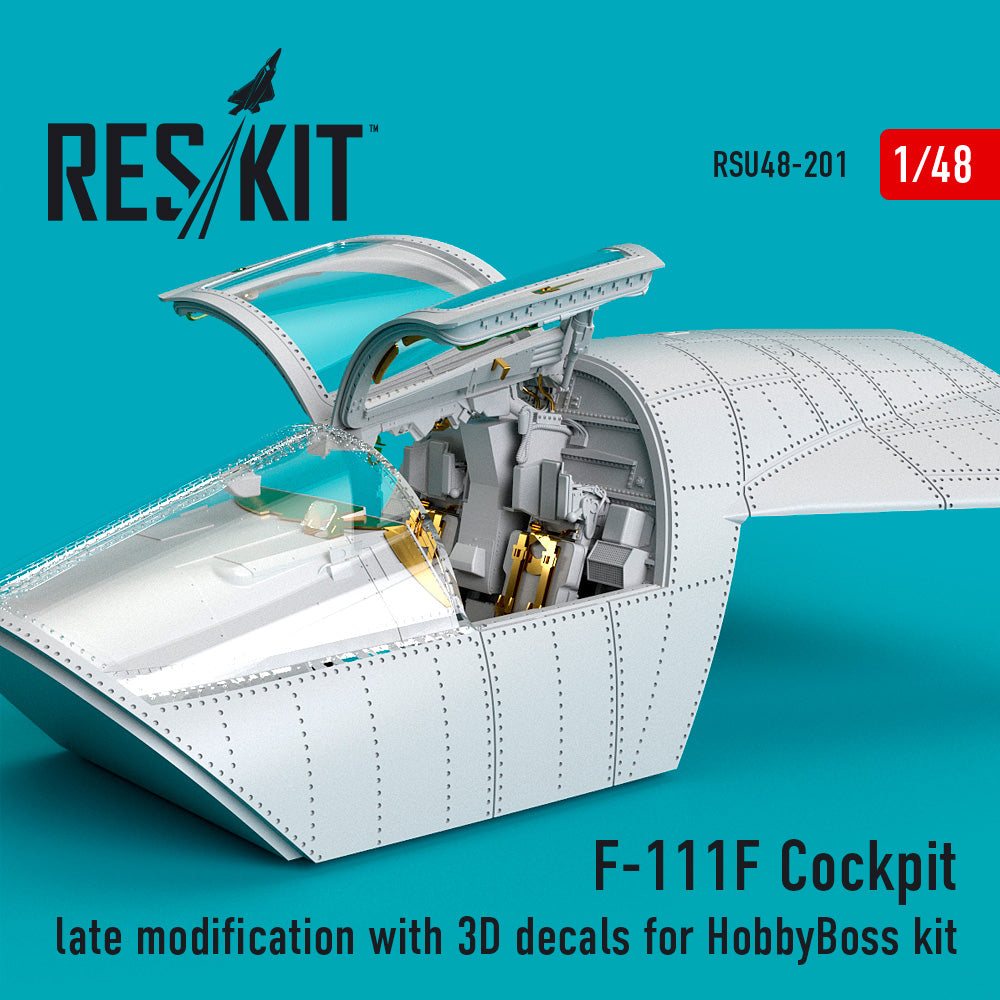 ResKit RSU48-0201 1:48 General-Dynamics F-111F Cockpit late modification with
