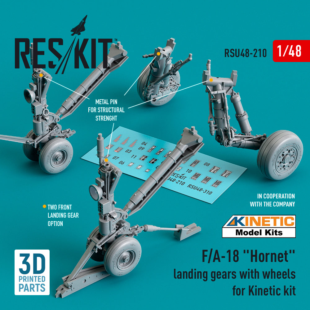 ResKit RSU48-0210 1:48 F/A-18A/B/C/D Hornet Landing Gear